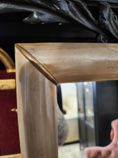 Miroir rectangulaire effet matière corne