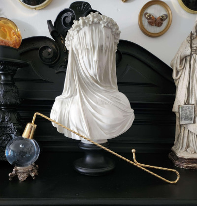 Éteignoir à bougie en métal doré