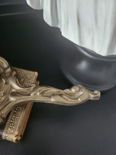 Élégant bougeoir en laiton – Inspiration Art Nouveau