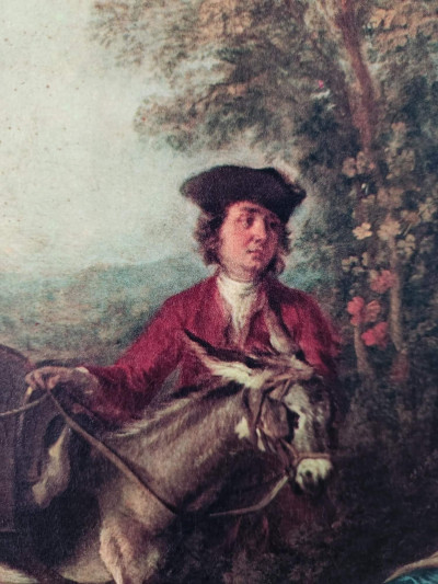 Grande reproduction Lancret encadrement doré