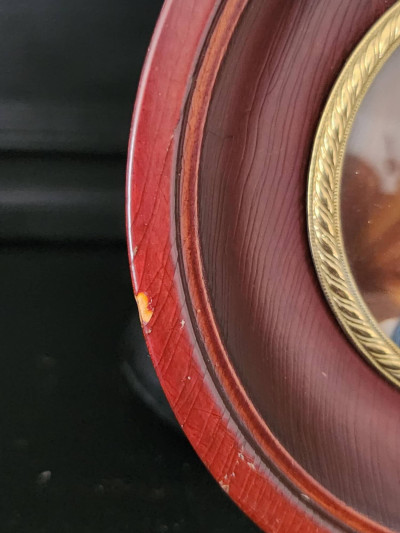 Paire de miniatures sur ivoire, fin XIXe