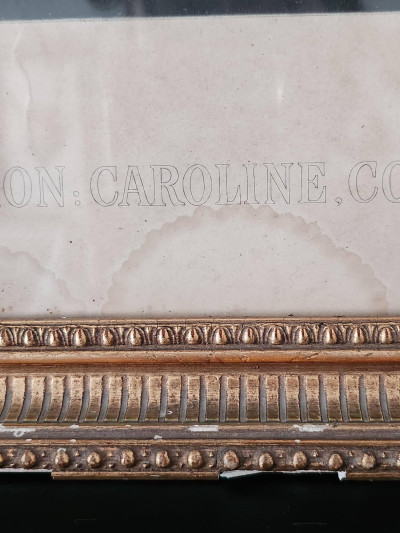 Grande gravure XIXe - Caroline, Comtesse de Seafield