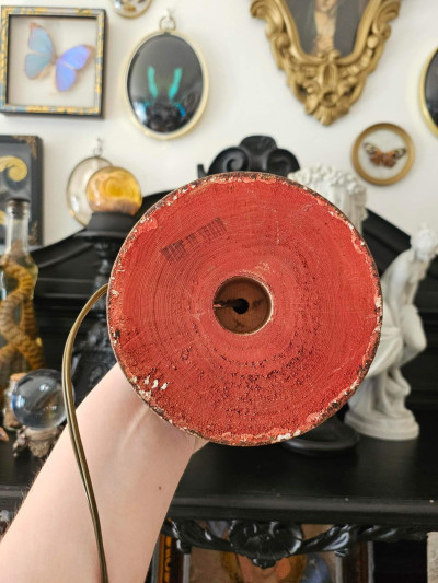Pied de lampe en bois