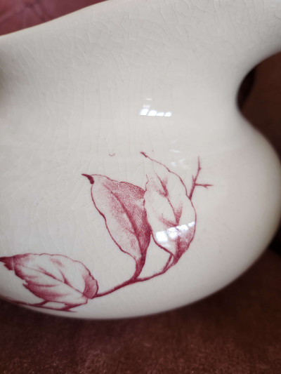 Broc et bassine Gien modèle Été fin XIXe - antique et élégant - Sacra Nocta