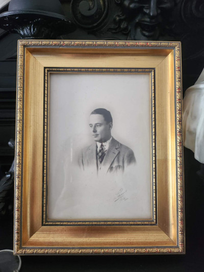 Ensemble cadre doré & photo vintage 1930-40 - Sacra Nocta