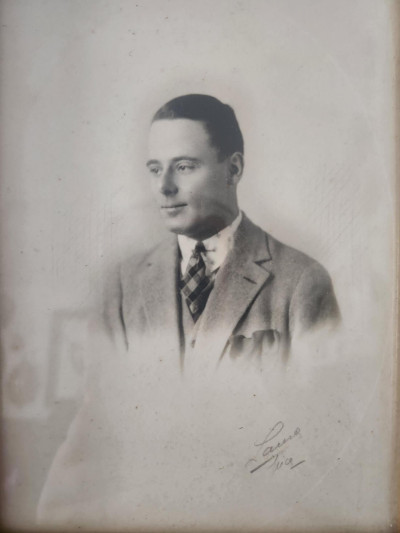 Ensemble cadre doré & photo vintage 1930-40 - Sacra Nocta