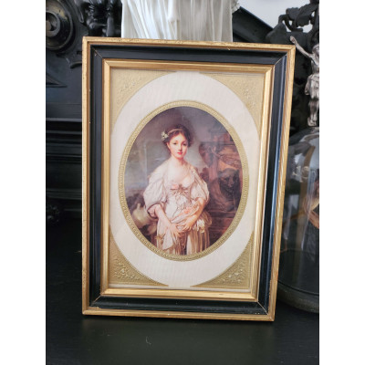 Lot de 2 cadres Greuze : "La Laitière" & "Fille à la Cruche" - Sacra Nocta